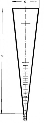 Воронка Имхоффа, 1000 мл, сквозная, чешская шкала