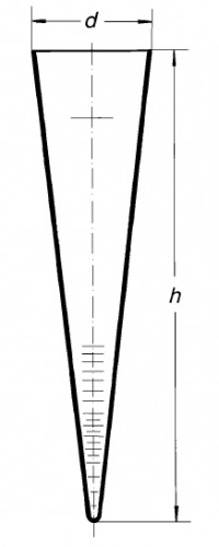 Воронка Имхоффа (конус седиментационный), 1000 мл, чешская шкала закрытый тип