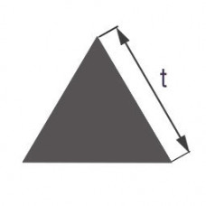 Стеклянная палочка треугольного сечения Simax, длина сторон по 6 мм