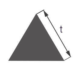 Стеклянная палочка треугольного сечения Simax, длина сторон по 11 мм